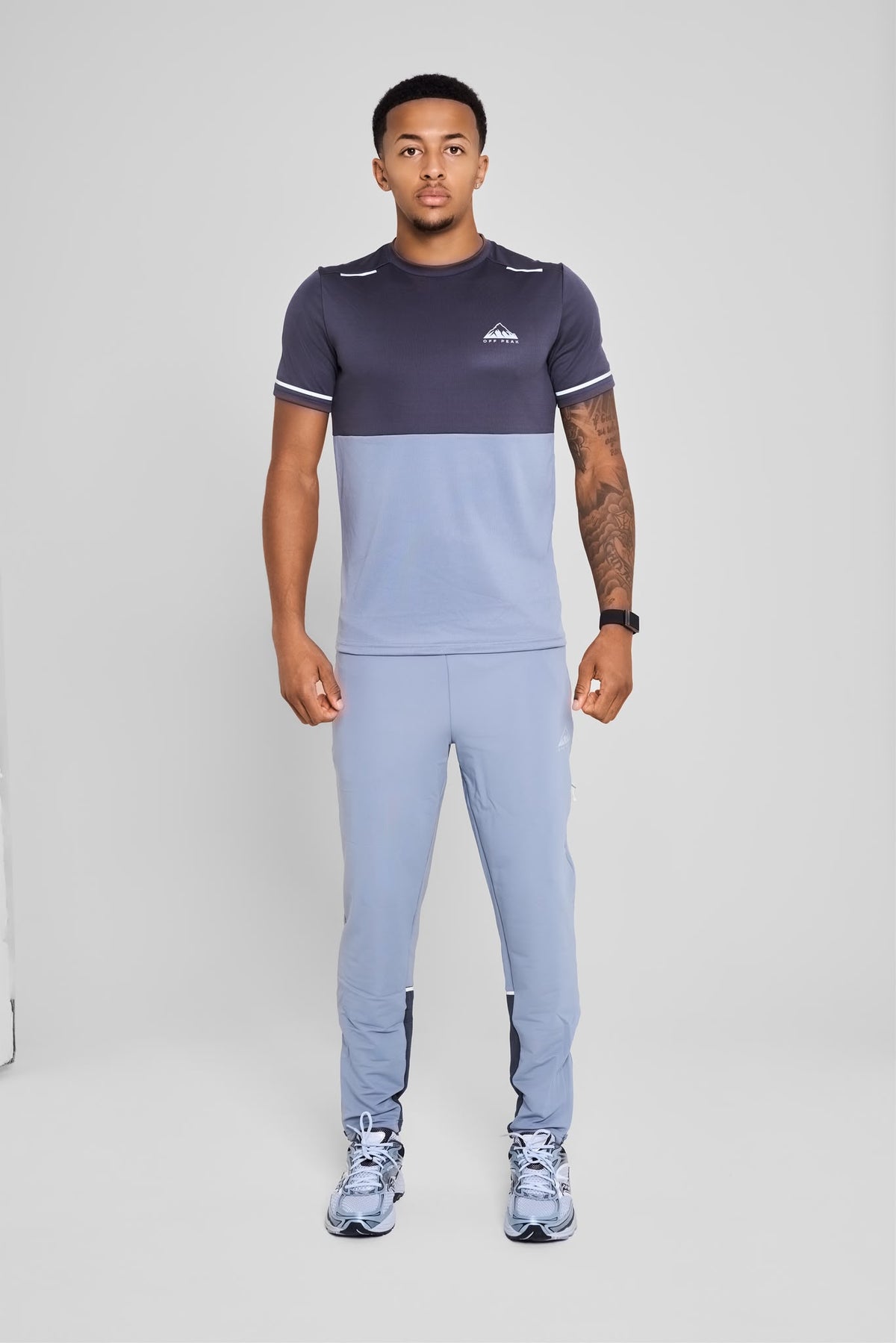 ‘Refract’ T-Shirt - Volt Grey