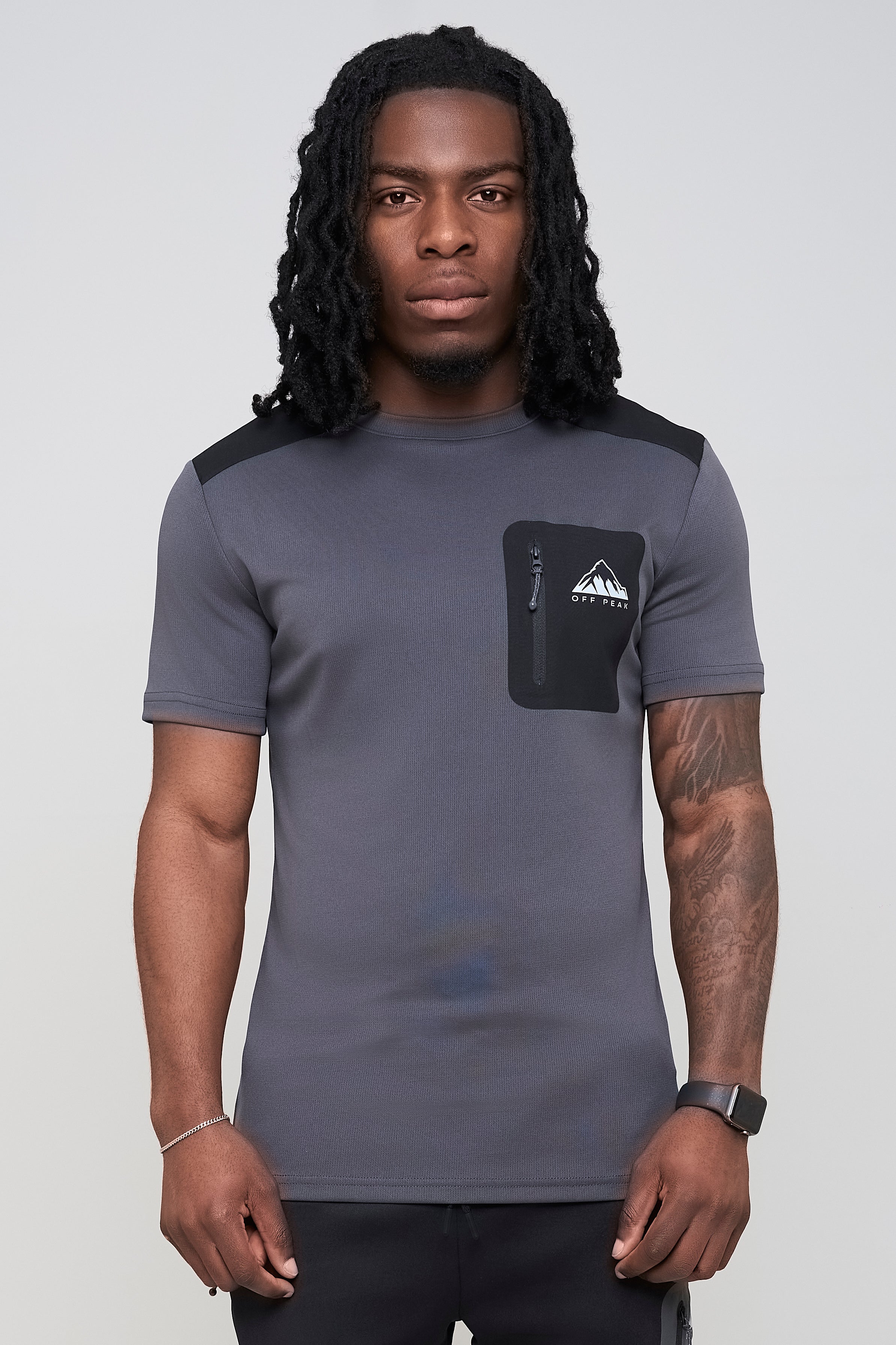 ‘Core’ T-Shirt - Blackout/Dark Grey