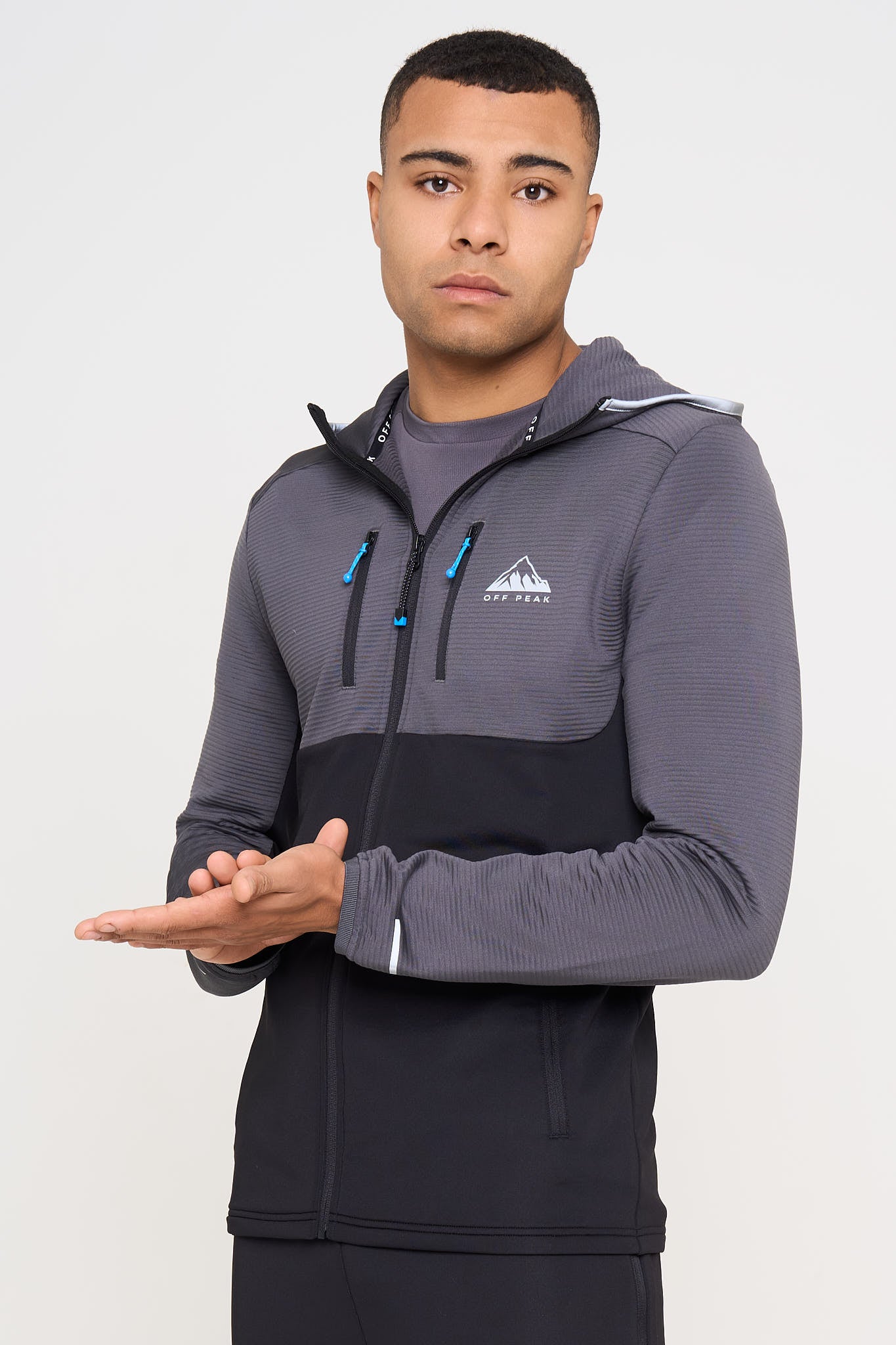 'Refract' Jacket - Blue Static