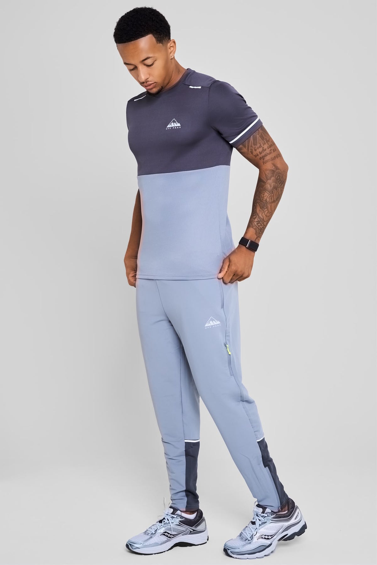 ‘Refract’ Joggers - Volt Grey