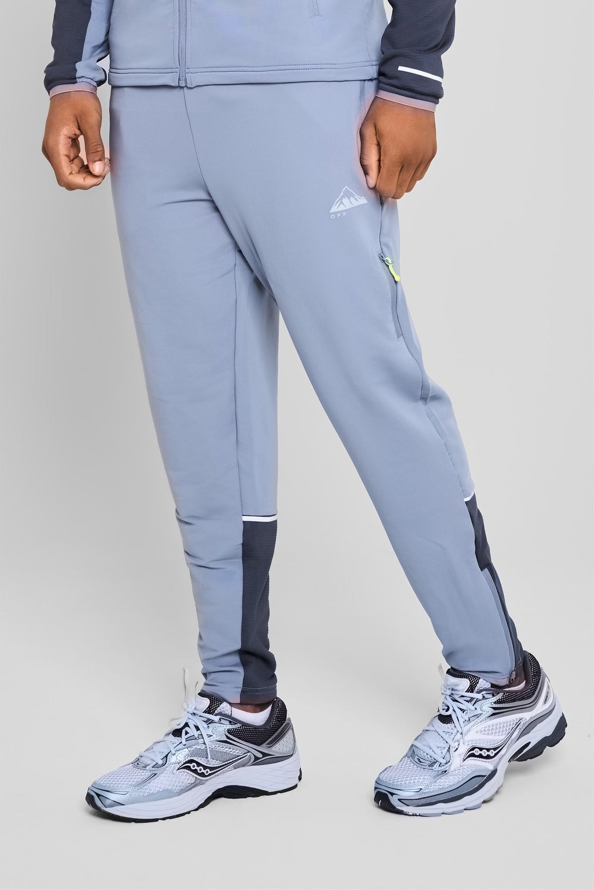 ‘Refract’ Joggers - Volt Grey