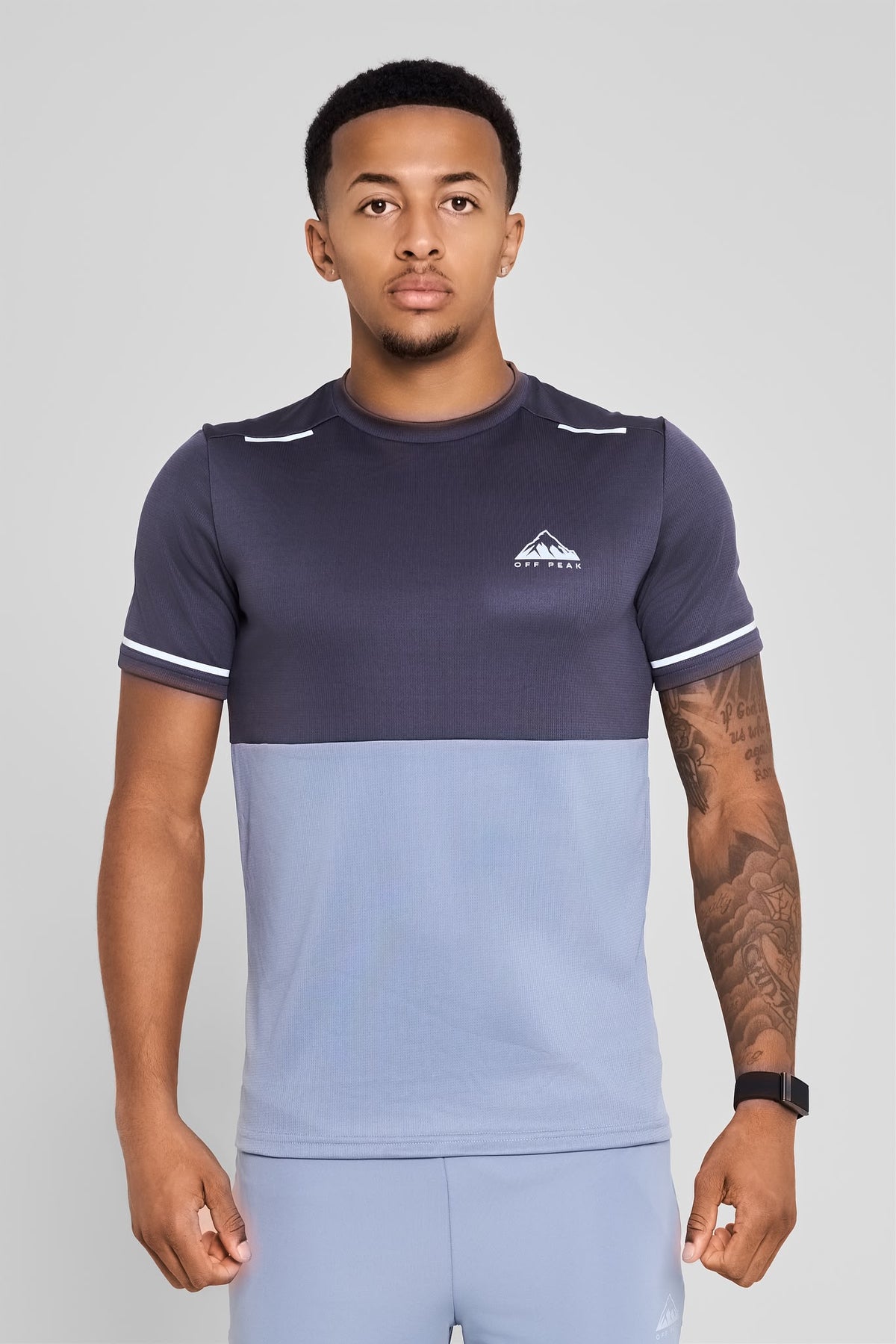 ‘Refract’ T-Shirt - Volt Grey