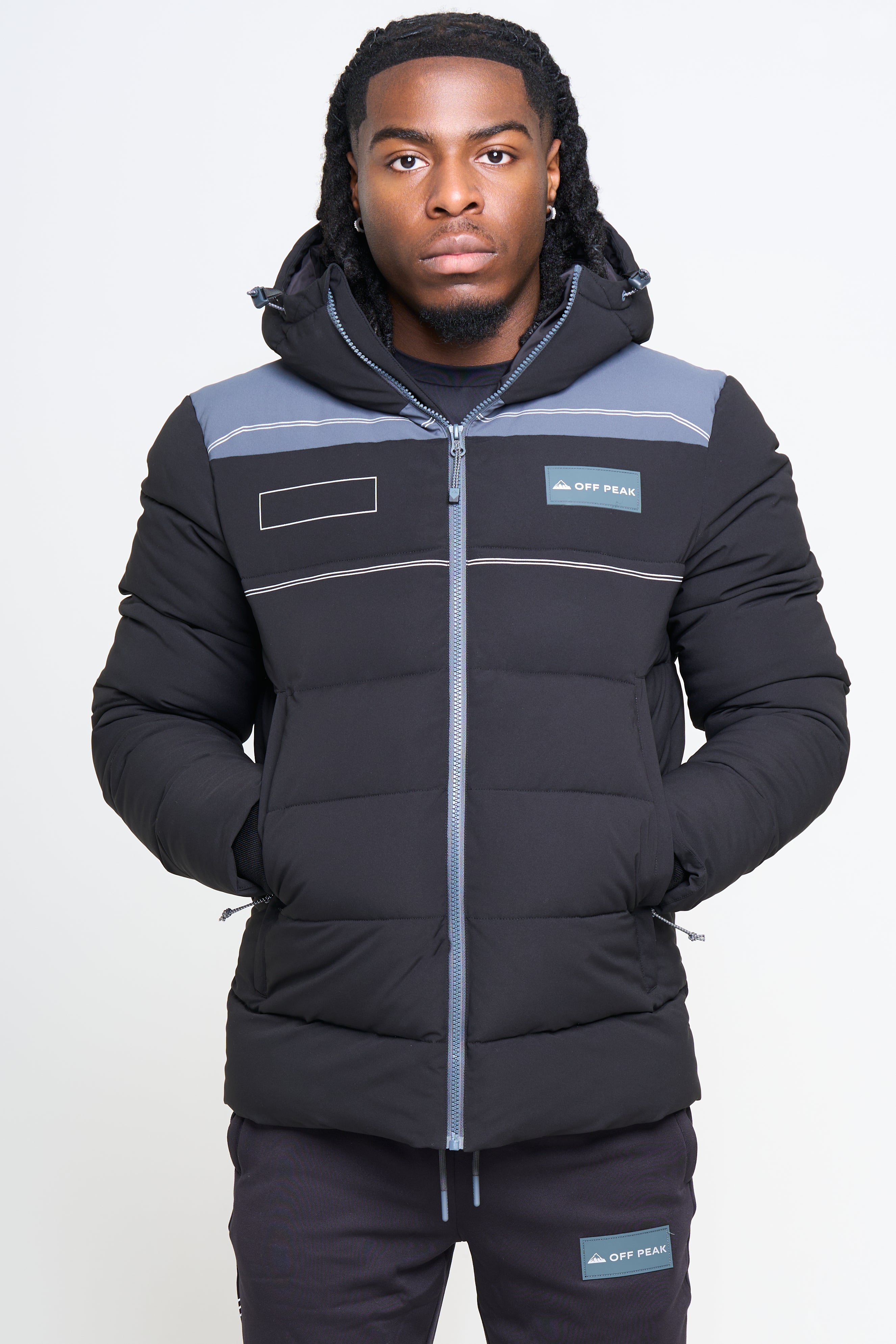 ‘Shadow’ Puffer - Graphite Noir