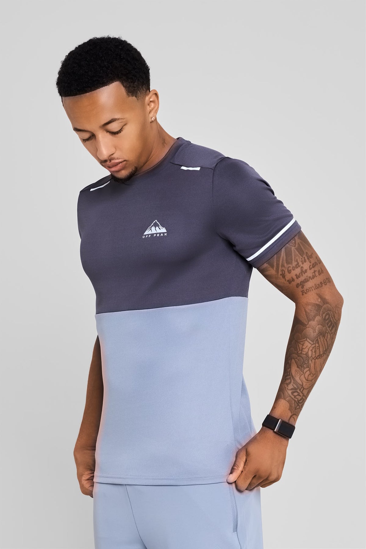 ‘Refract’ T-Shirt - Volt Grey
