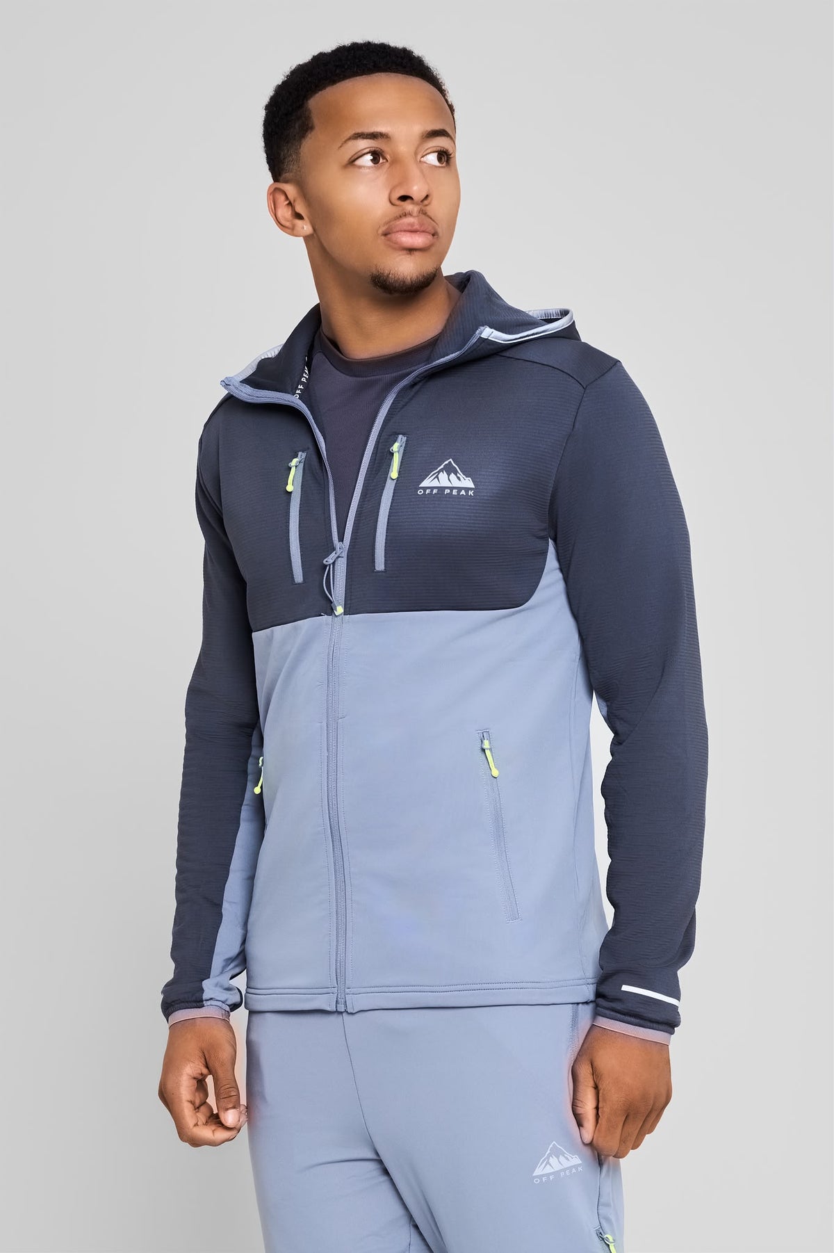 ‘Refract’ Hoodie - Volt Grey